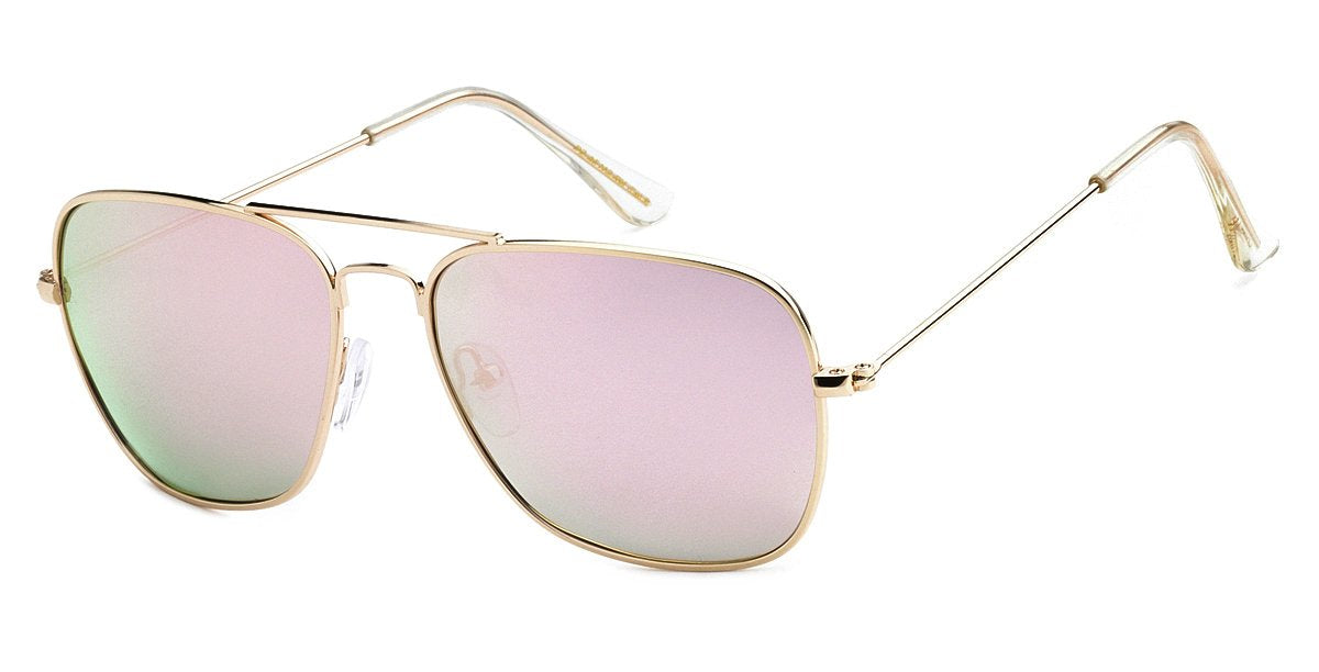 Polarized Aviator Color Mirror Sunglasses