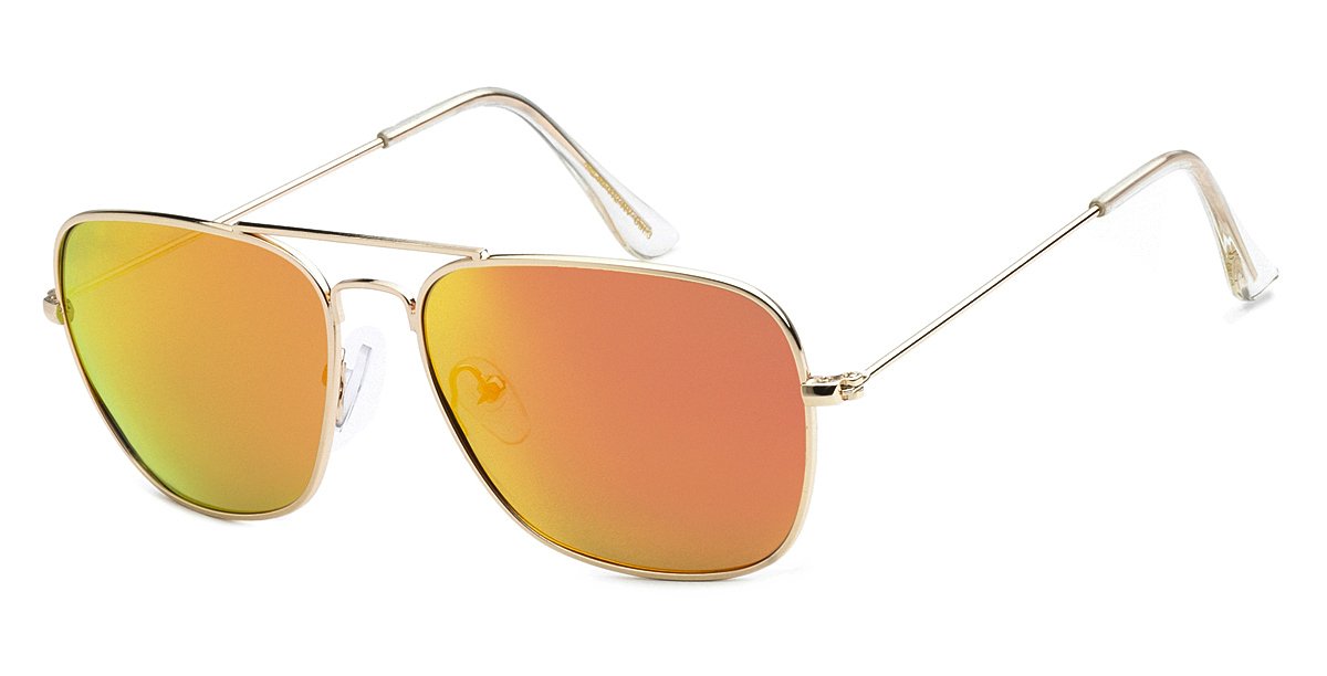 Polarized Aviator Color Mirror Sunglasses