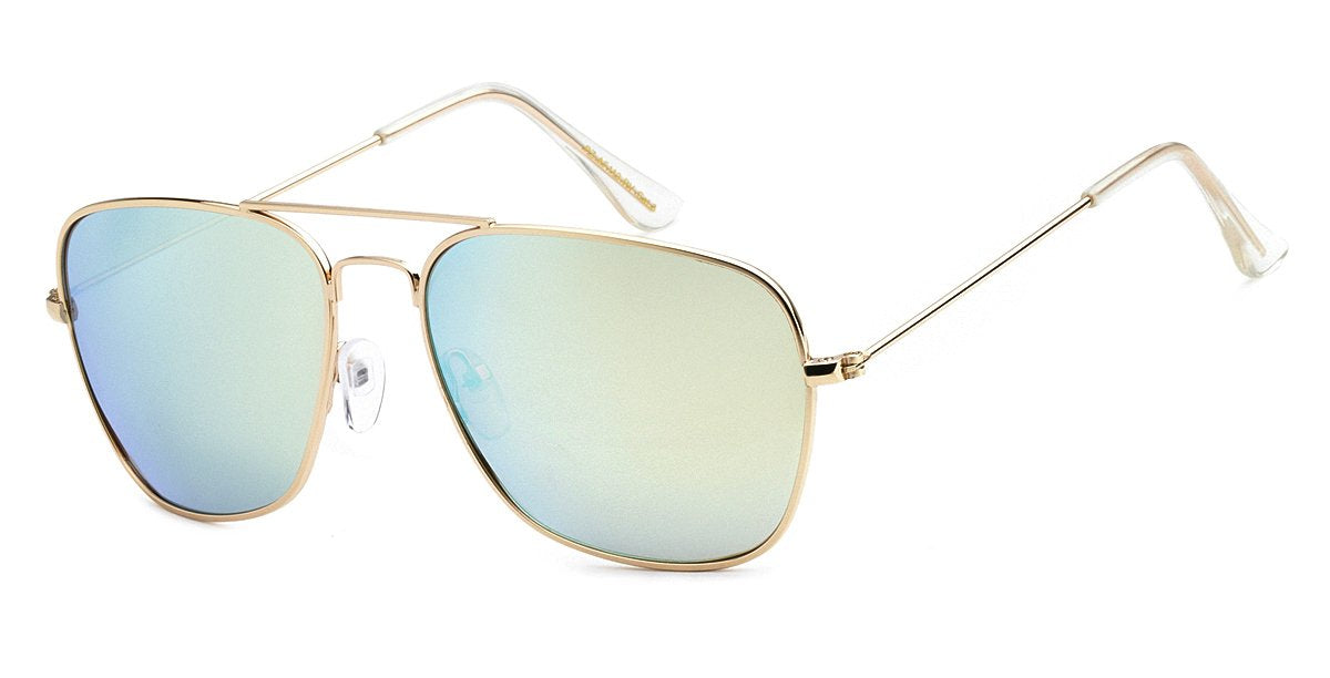 Polarized Aviator Color Mirror Sunglasses