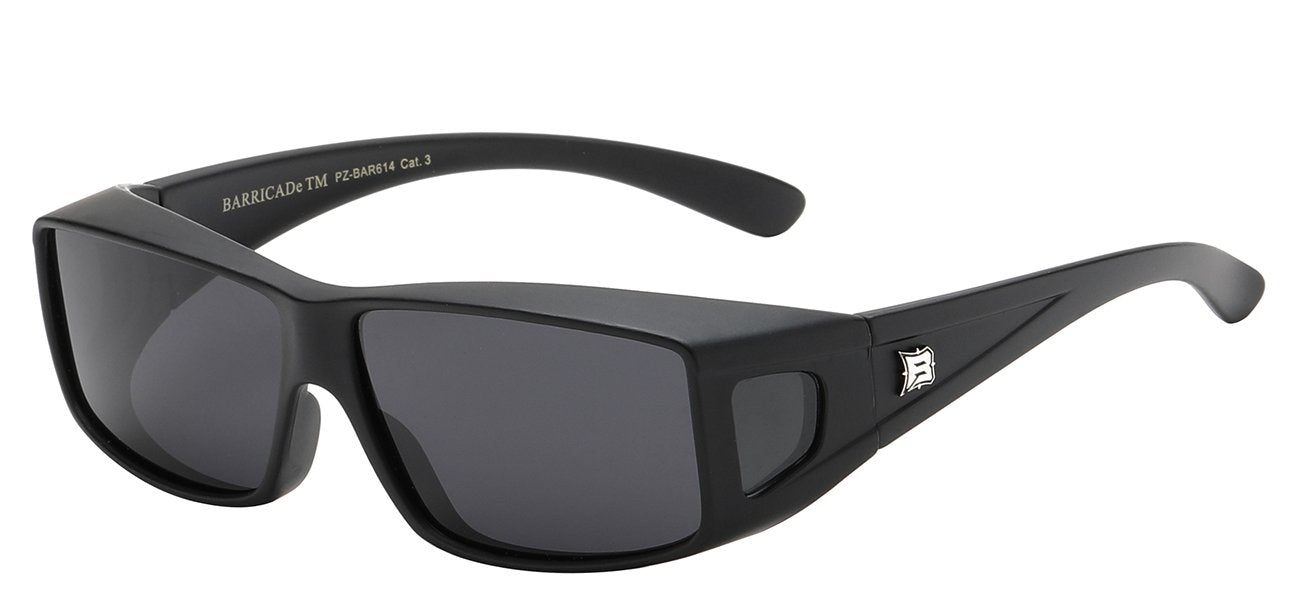 BARRICADE SPORTY FRAME POLARIZED LENS SUNGLASSES