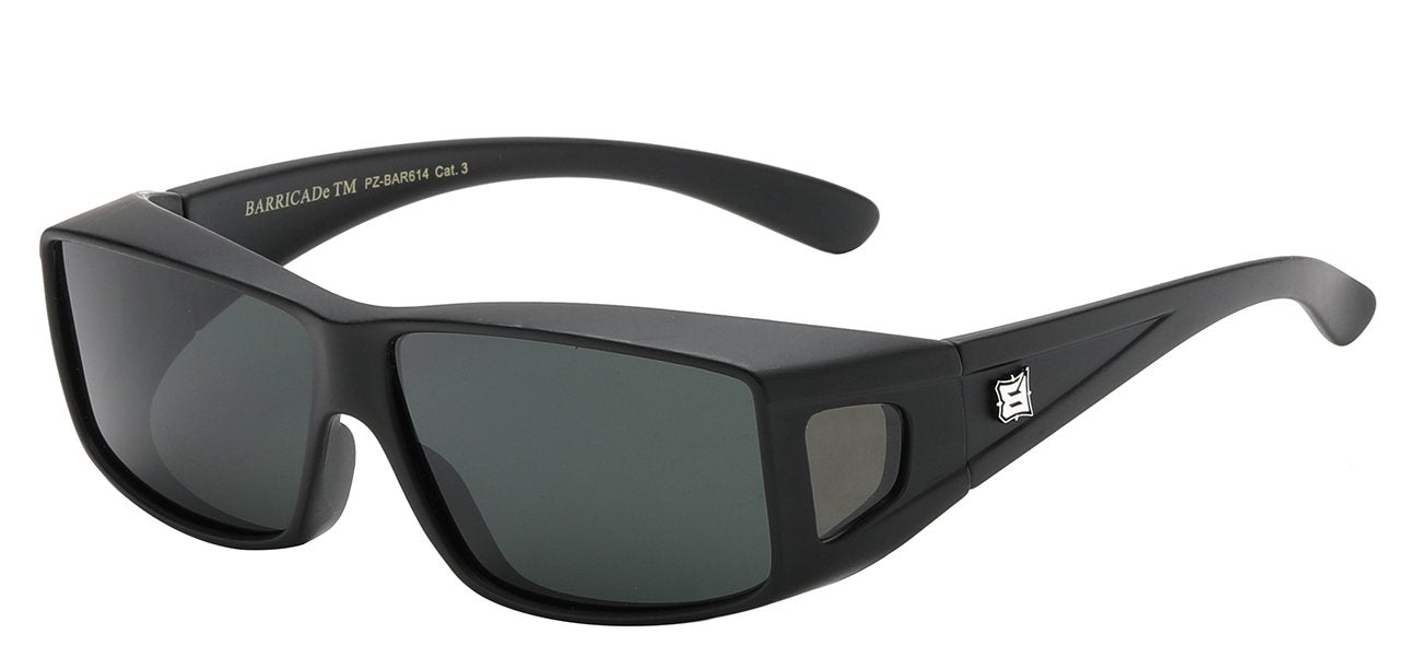 BARRICADE SPORTY FRAME POLARIZED LENS SUNGLASSES