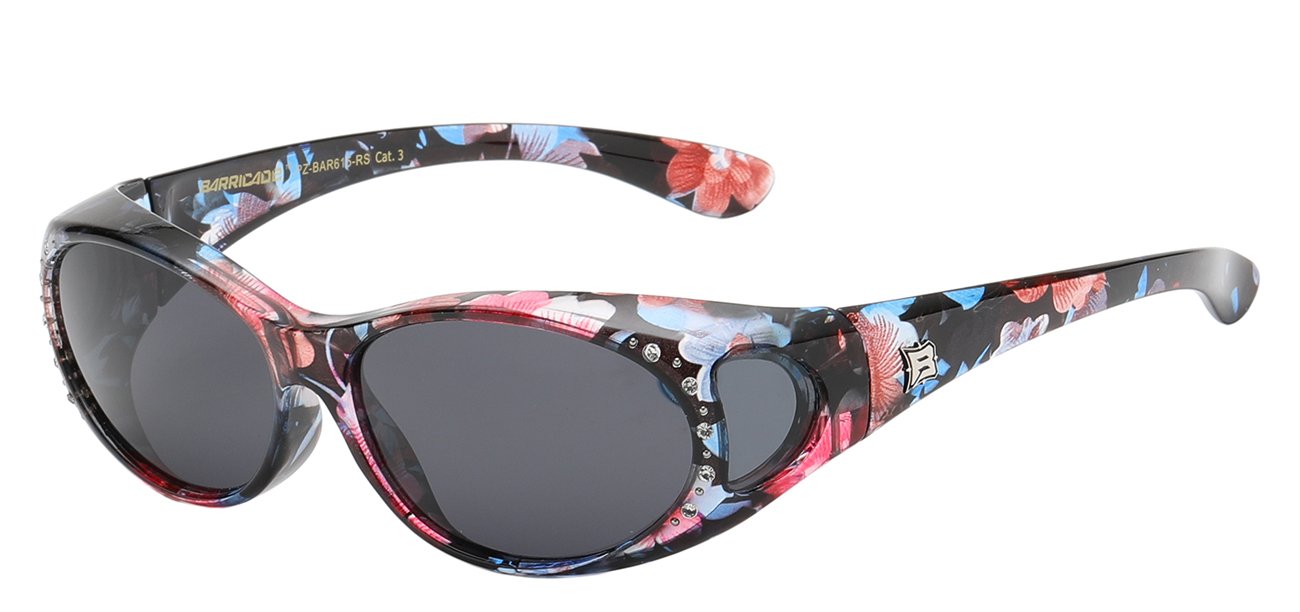 BARRICADE RHINESTONE DECORATED FIT OVER SUNGLASSES