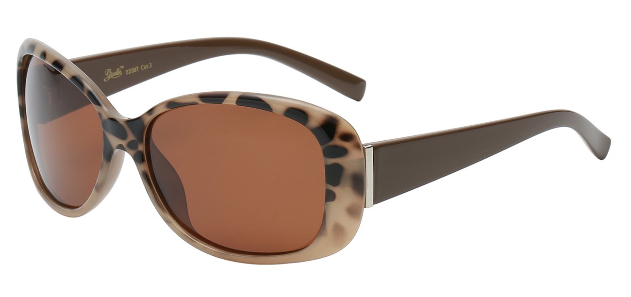 Polarized Giselle Classic Oval Wrap Sunglasses