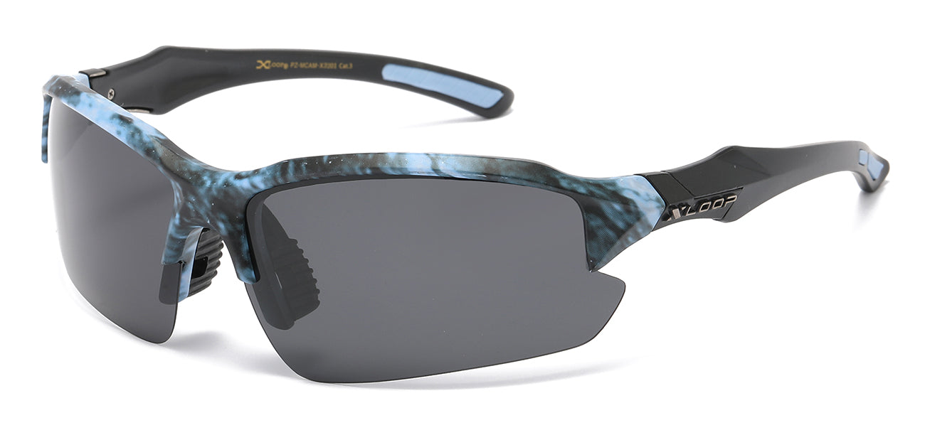 XLoop Polarized Sunglasses in Aquatic Camo - 12 Pack