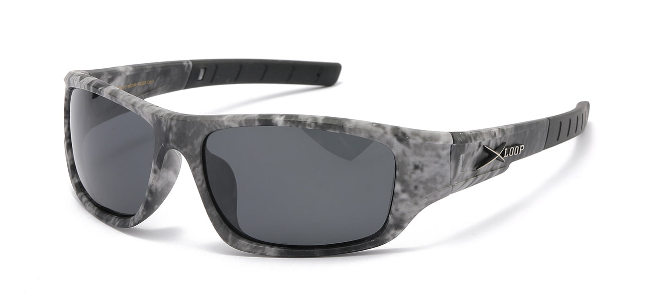 XLoop Polarized Camo Sunglasses - Aquatic Camo