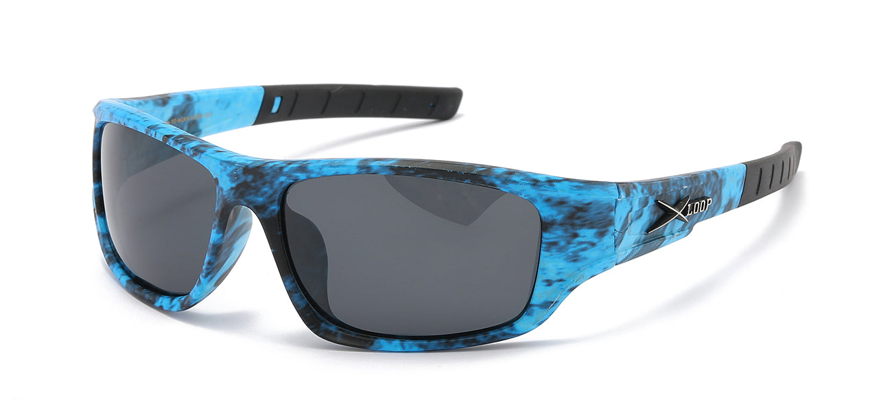 XLoop Polarized Camo Sunglasses - Aquatic Camo