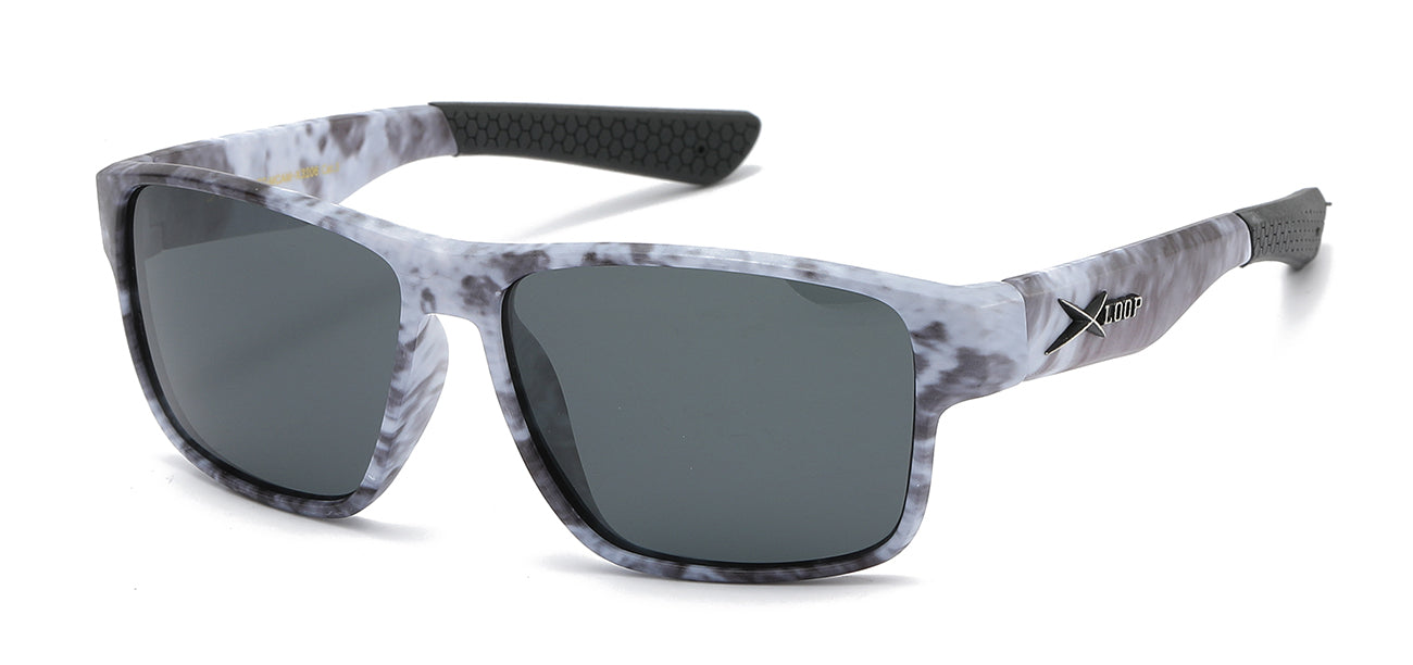 XLoop Polarized Camo Sports Wrap - Dozen Pack Sunglasses