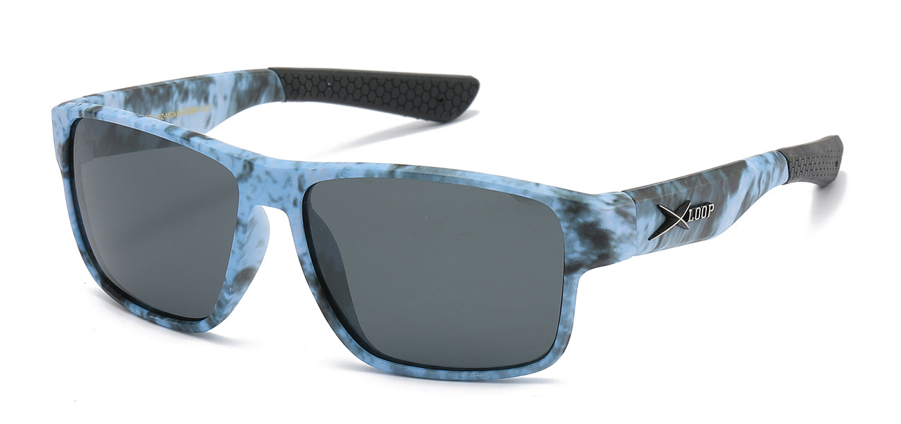 XLoop Polarized Camo Sports Wrap - Dozen Pack Sunglasses