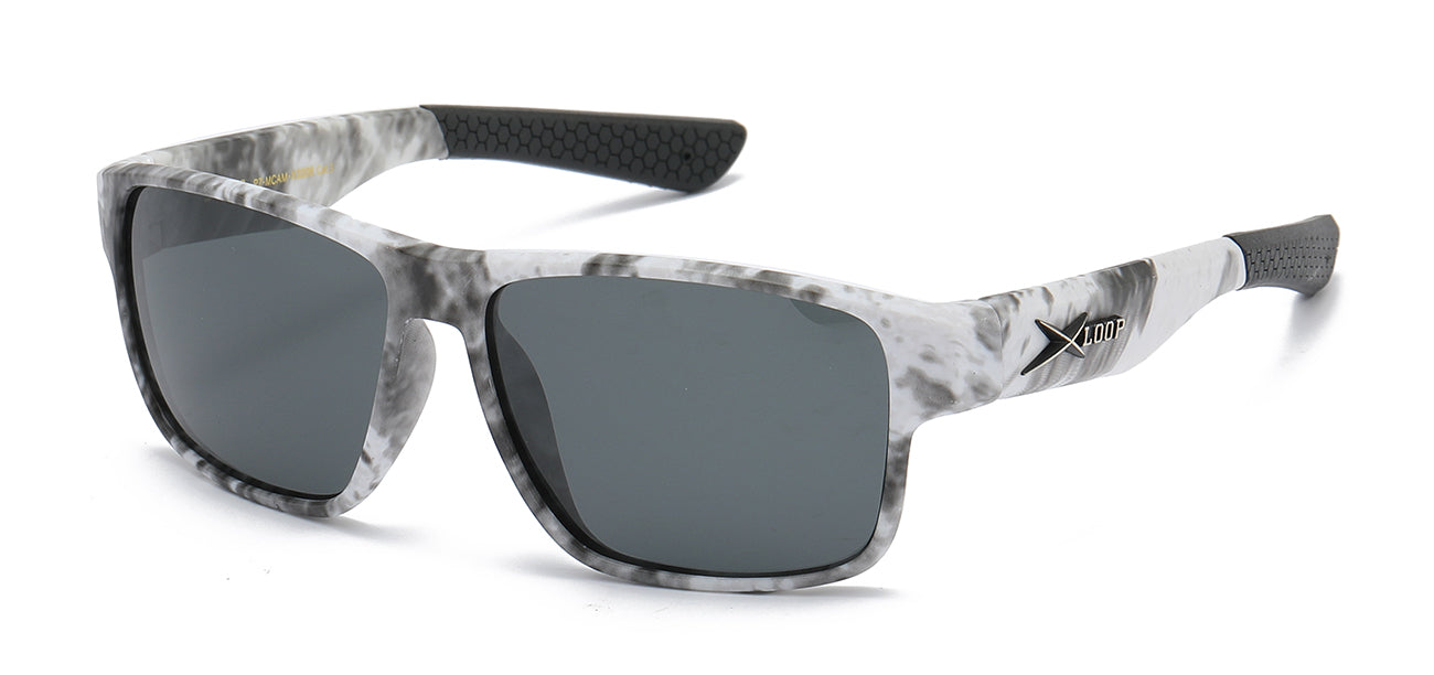 XLoop Polarized Camo Sports Wrap - Dozen Pack Sunglasses