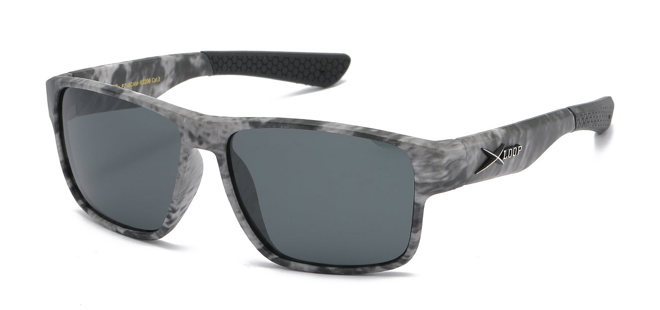 XLoop Polarized Camo Sports Wrap - Dozen Pack Sunglasses