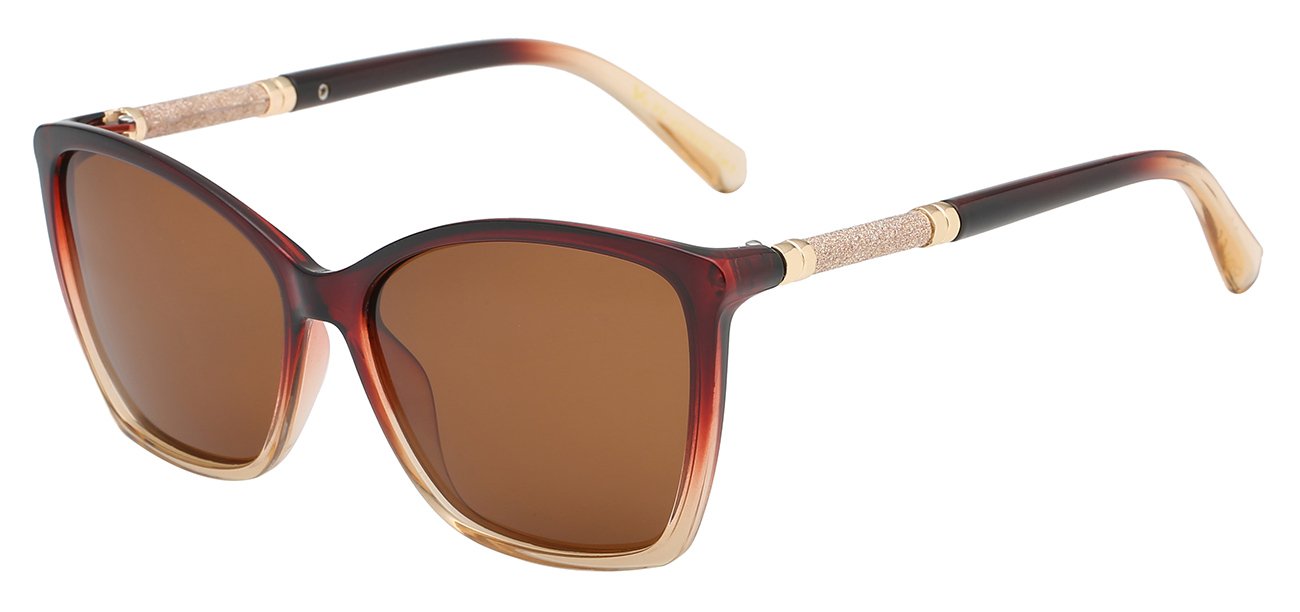 Gorgeous Square Polymer Frame Women's Sunglasses