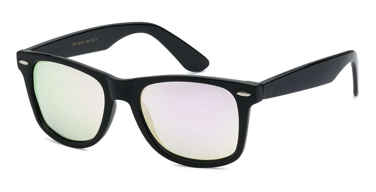 RETRO REWIND POLARIZED MIRRORED LENS SUNGLASSES