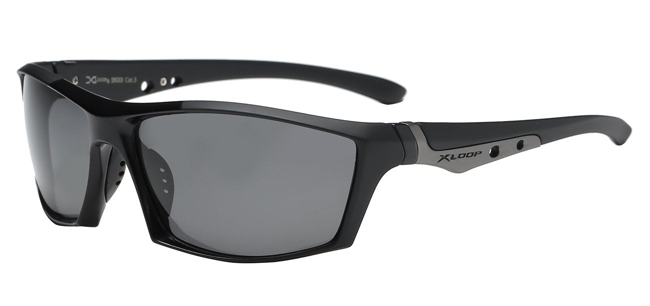 Xloop Superb Contour Polarized Wrap Sunglasses