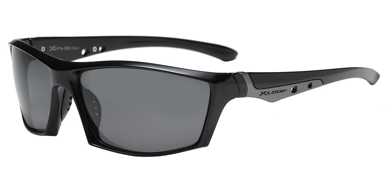 Xloop Superb Contour Polarized Wrap Sunglasses