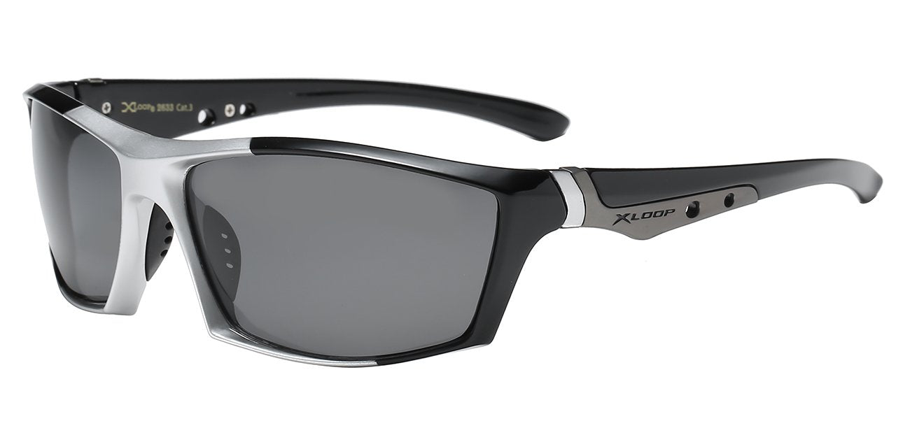 Xloop Superb Contour Polarized Wrap Sunglasses