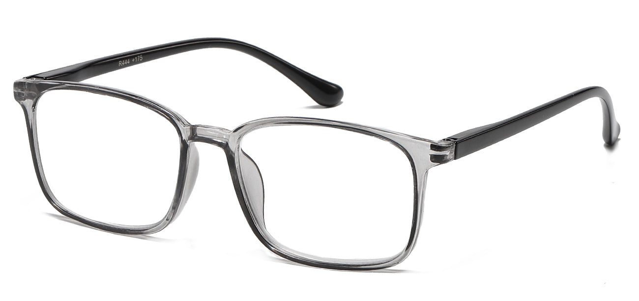 Stylish Portable Reading Glasses - Black Oval Frame