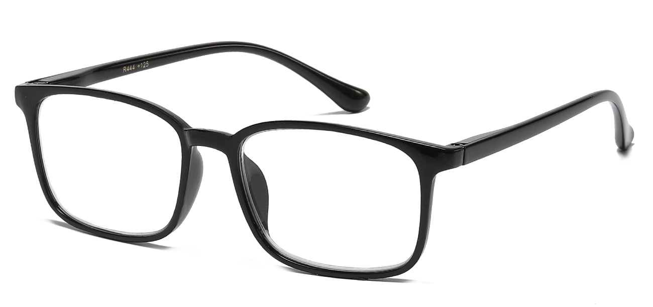 Stylish Portable Reading Glasses - Black Oval Frame