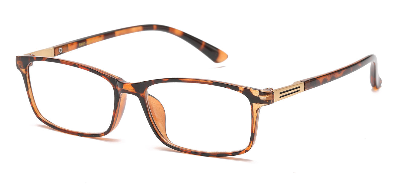 Chic Oval Bamboo Reading Glasses R461-ASST