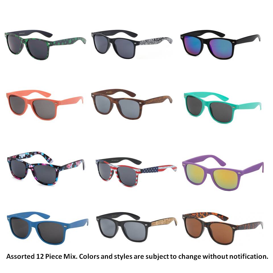 Retro Rewind Sunglasses - 36 Pieces Assortment