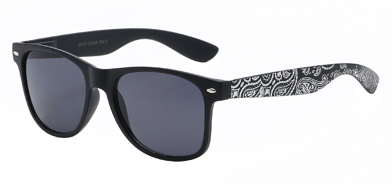 RETRO REWIND BANDANA PRINT SUNGLASSES