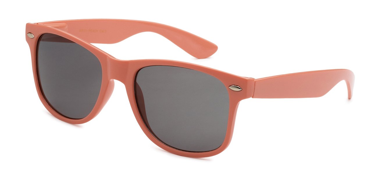 RETRO REWIND PEACH UNISEX SUNGLASSES