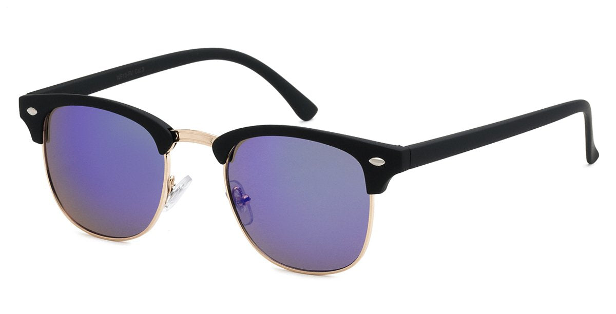 Retro Classic Soho Casual Frame with Color Mirror Lens