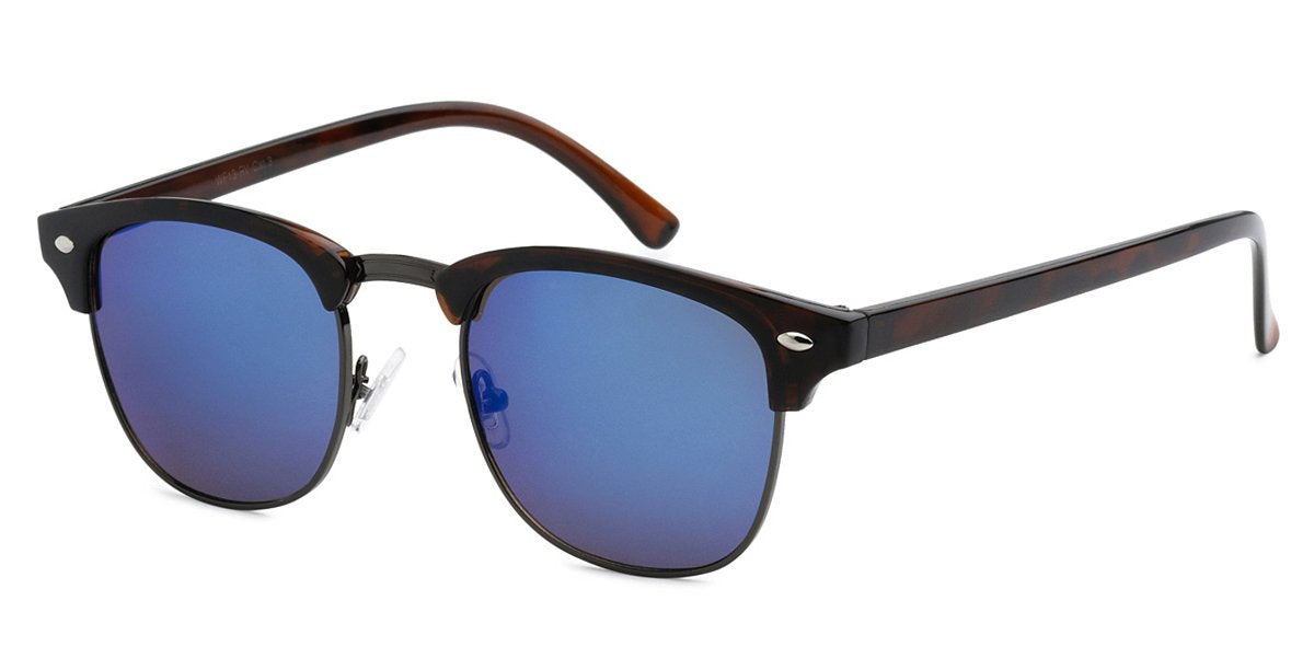 Retro Classic Soho Casual Frame with Color Mirror Lens