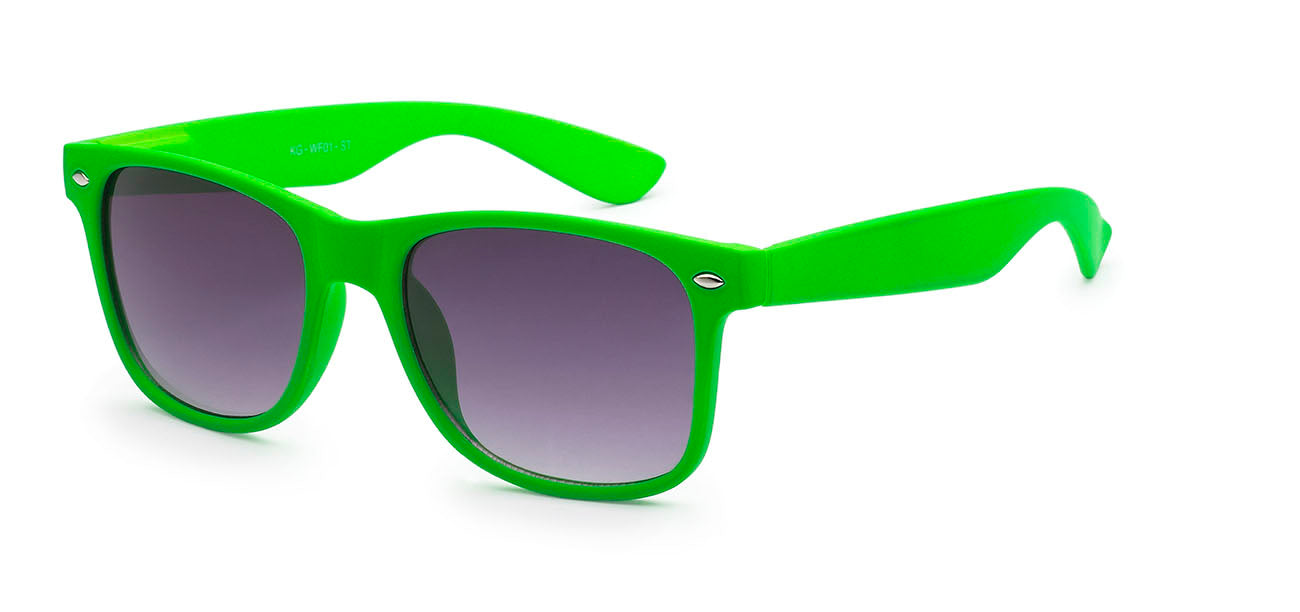 Neon Orange Retro Rewind Sunglasses - Dark Tinted Lens