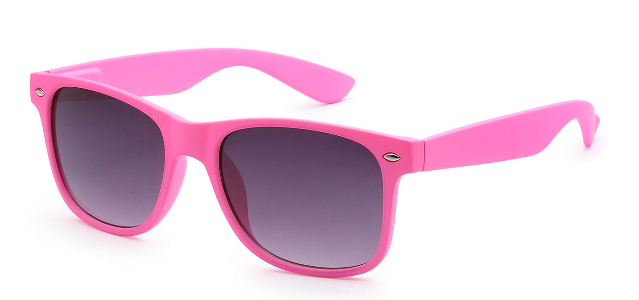 Neon Orange Retro Rewind Sunglasses - Dark Tinted Lens