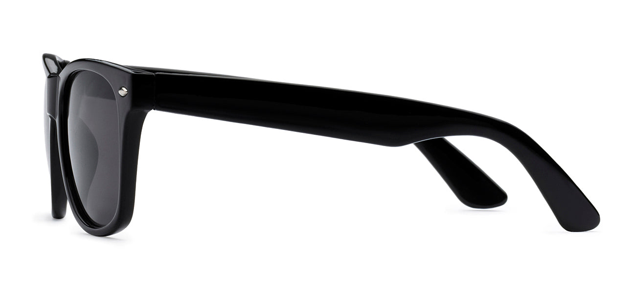 RETRO REWIND SHINY BLACK KIDS SUNGLASSES