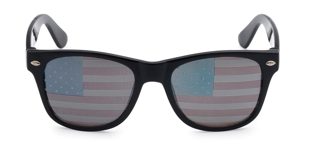 JUNIORS RETRO REWIND KG-WF01-USA FLAG SUNGLASSES