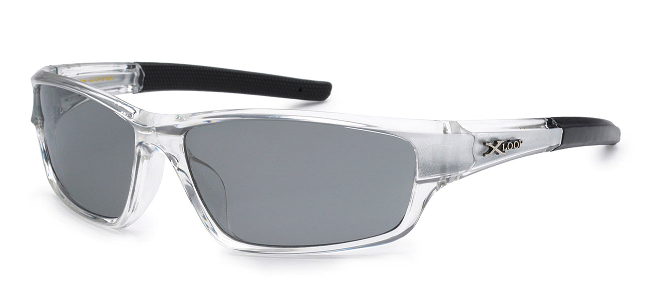 UV 400 Wrap Sunglasses - Clear/Black