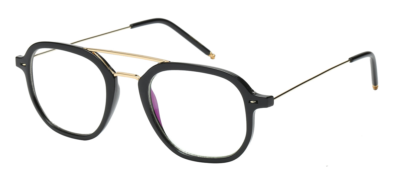 NERD EYEWEAR NERD-1206 RETRO CHIC DOUBLE BRIDGE FRAME