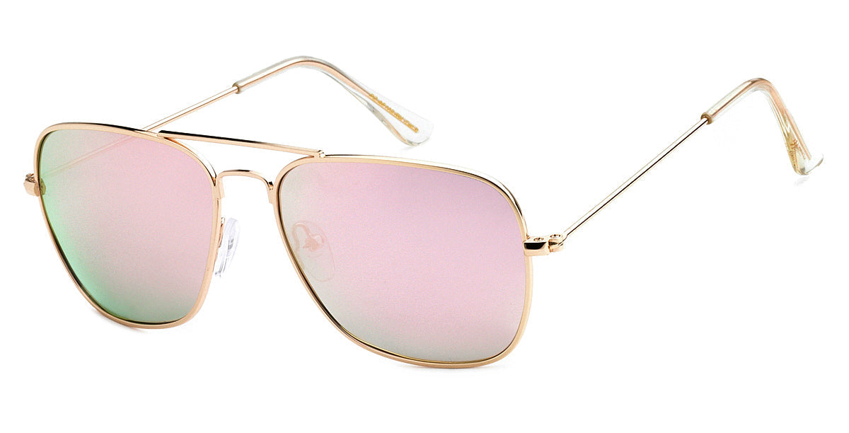 Polarized Aviator Color Mirror Sunglasses