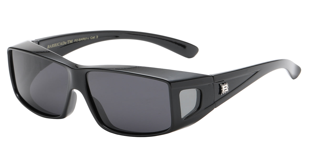 BARRICADE SPORTY FRAME POLARIZED LENS SUNGLASSES