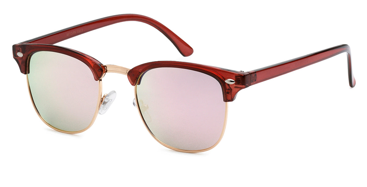 Retro Classic Soho Casual Frame with Color Mirror Lens